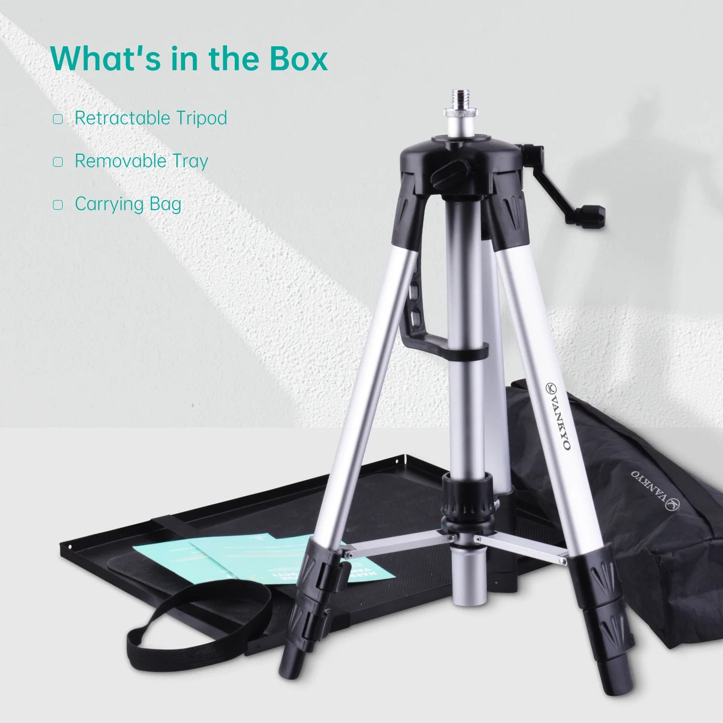WT50 Aluminum Tripod Projector Stand, Adjustable and Portable