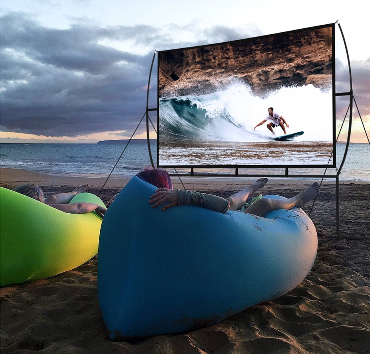 120" Portable Projector Screen with Stand