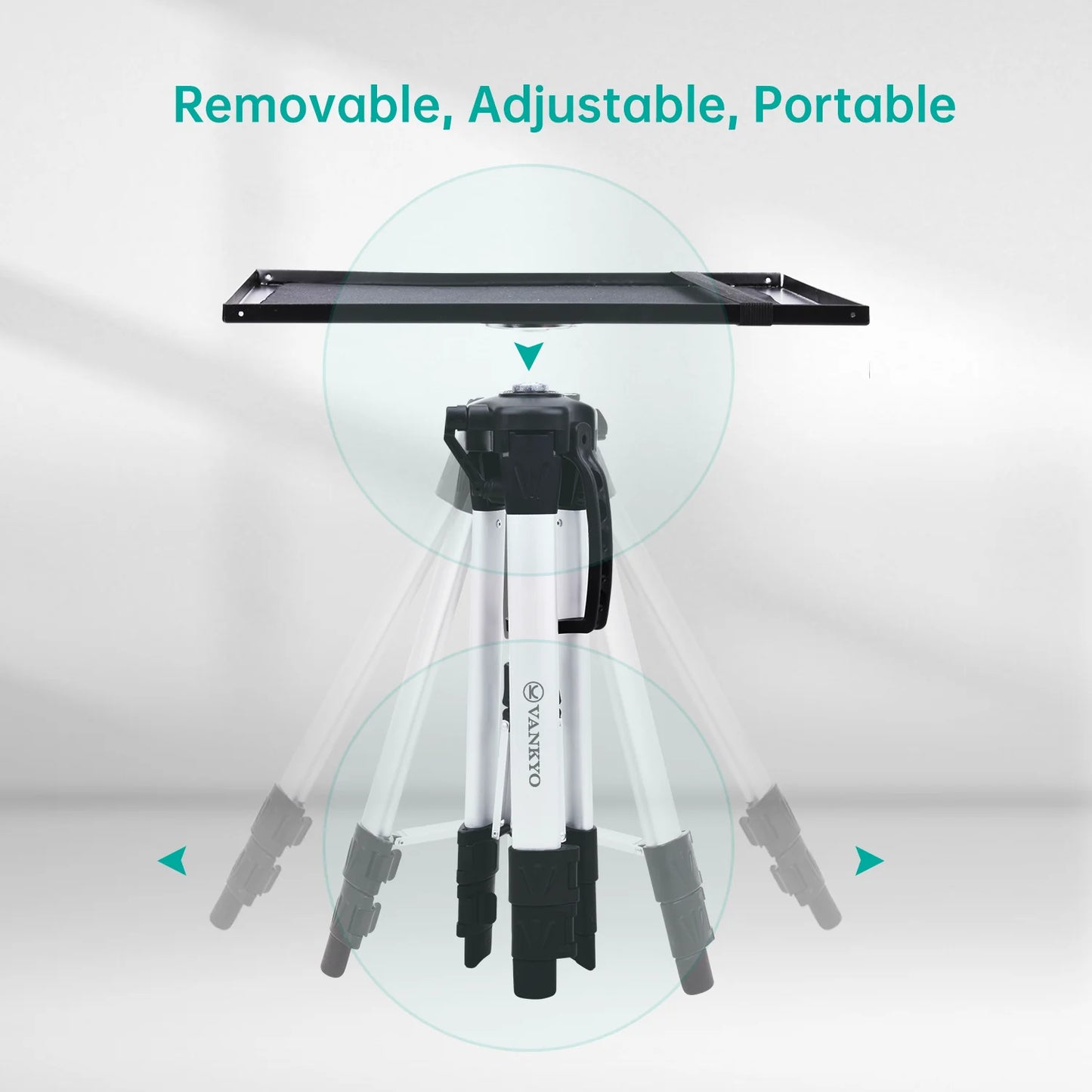 WT50 Aluminum Tripod Projector Stand, Adjustable and Portable