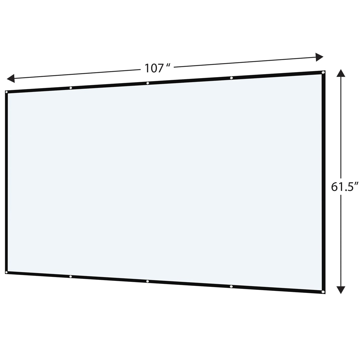 . Indoor/Outdoor Folding Projector Screen, White