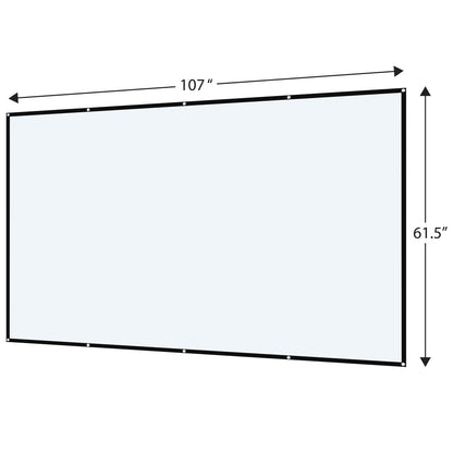 . Indoor/Outdoor Folding Projector Screen, White